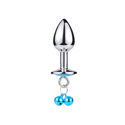 Anaal seksspeelgoed Plug Butt Roestvrij staal kristal 3pcs Set Metalen anaal plug met bel