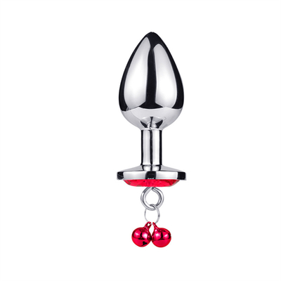 Anaal seksspeelgoed Plug Butt Roestvrij staal kristal 3pcs Set Metalen anaal plug met bel