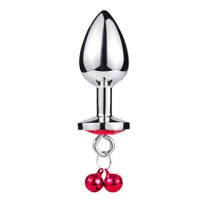 Anaal seksspeelgoed Plug Butt Roestvrij staal kristal 3pcs Set Metalen anaal plug met bel