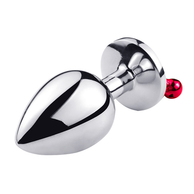 Anaal seksspeelgoed Plug Butt Roestvrij staal kristal 3pcs Set Metalen anaal plug met bel