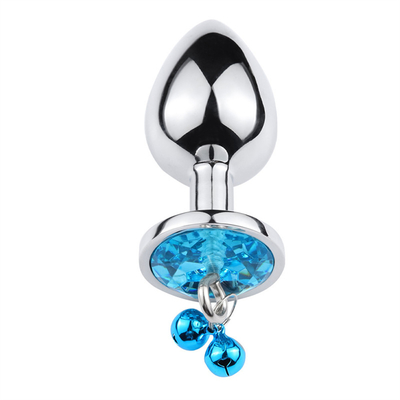 Anaal seksspeelgoed Plug Butt Roestvrij staal kristal 3pcs Set Metalen anaal plug met bel