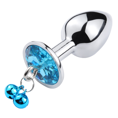 Anaal seksspeelgoed Plug Butt Roestvrij staal kristal 3pcs Set Metalen anaal plug met bel