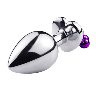 Hartvormige bel ring kont plug anaal seksspeelgoed met ketting metaal voor man en vrouw waterdicht klein gewicht materiaal