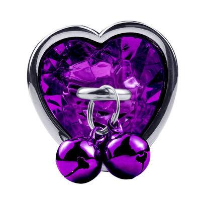 Hartvormige bel ring kont plug anaal seksspeelgoed met ketting metaal voor man en vrouw waterdicht klein gewicht materiaal