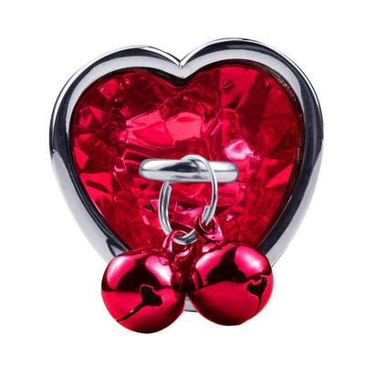 Hartvormige bel ring kont plug anaal seksspeelgoed met ketting metaal voor man en vrouw waterdicht klein gewicht materiaal