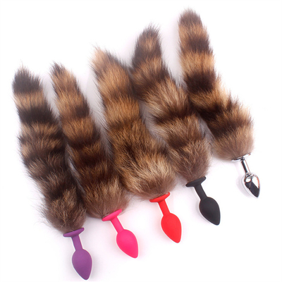 Draagbaar Comfortabel Anaal Plug Speelgoed Silicone Fox Tail Anaal Plug Tail Anaal Speelgoed Vrouwen