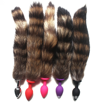 Draagbaar Comfortabel Anaal Plug Speelgoed Silicone Fox Tail Anaal Plug Tail Anaal Speelgoed Vrouwen
