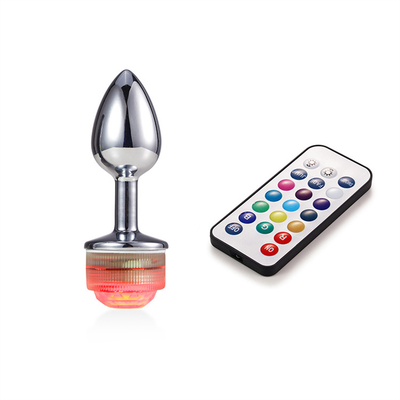 Kleurveranderende anus vergroten anale kont Plug met afstandsbediening anale verlichting Plug anale plug met led lichten