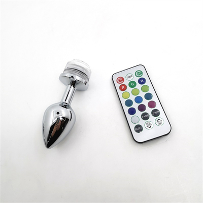 Kleurveranderende anus vergroten anale kont Plug met afstandsbediening anale verlichting Plug anale plug met led lichten