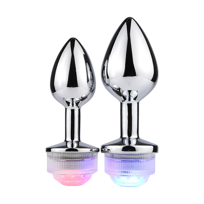 Kleurveranderende anus vergroten anale kont Plug met afstandsbediening anale verlichting Plug anale plug met led lichten