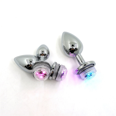 Kleurveranderende anus vergroten anale kont Plug met afstandsbediening anale verlichting Plug anale plug met led lichten