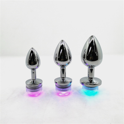 Kleurveranderende anus vergroten anale kont Plug met afstandsbediening anale verlichting Plug anale plug met led lichten