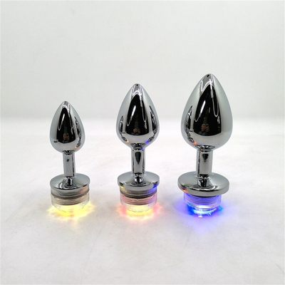 Kleurveranderende anus vergroten anale kont Plug met afstandsbediening anale verlichting Plug anale plug met led lichten