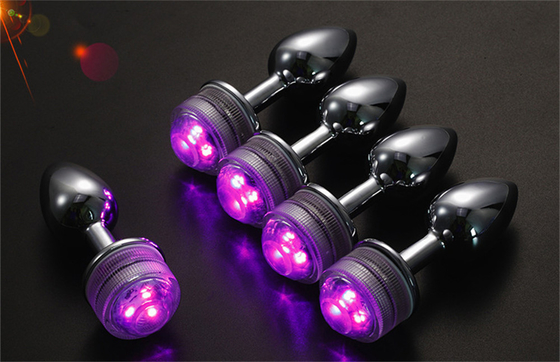 Kleurveranderende anus vergroten anale kont Plug met afstandsbediening anale verlichting Plug anale plug met led lichten