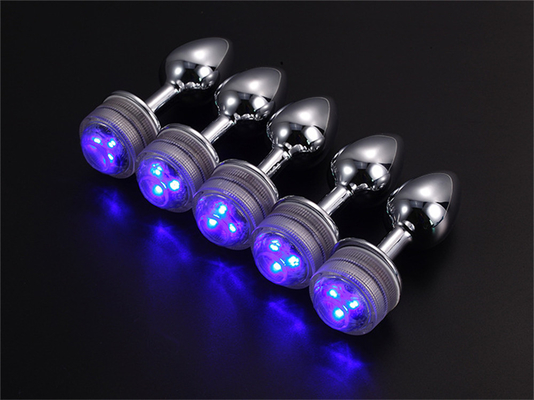 Kleurveranderende anus vergroten anale kont Plug met afstandsbediening anale verlichting Plug anale plug met led lichten