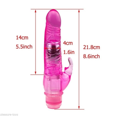 Rabbit Glans Penis G-spot Vibrator Vrouwelijk Apparaat Silicone Vibratie Vibraterende dildo