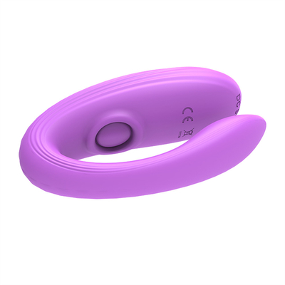 Onzichtbare slijtage anaal en clitoris massager gemaakt van medisch siliconen U-vorm G-spot vibrator seksspeeltjes voor vrouw