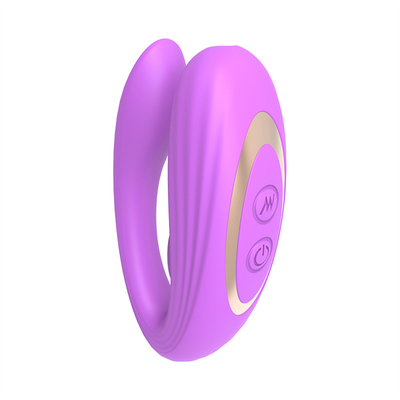 Onzichtbare slijtage anaal en clitoris massager gemaakt van medisch siliconen U-vorm G-spot vibrator seksspeeltjes voor vrouw