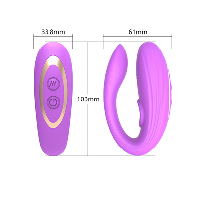 Onzichtbare slijtage anaal en clitoris massager gemaakt van medisch siliconen U-vorm G-spot vibrator seksspeeltjes voor vrouw