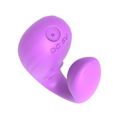 Onzichtbare slijtage anaal en clitoris massager gemaakt van medisch siliconen U-vorm G-spot vibrator seksspeeltjes voor vrouw