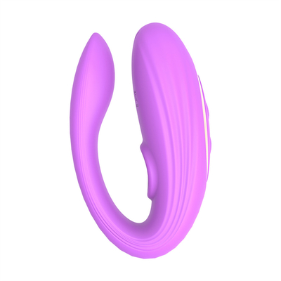 Onzichtbare slijtage anaal en clitoris massager gemaakt van medisch siliconen U-vorm G-spot vibrator seksspeeltjes voor vrouw