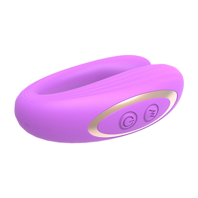 Onzichtbare slijtage anaal en clitoris massager gemaakt van medisch siliconen U-vorm G-spot vibrator seksspeeltjes voor vrouw