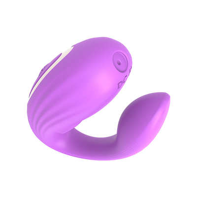 Onzichtbare slijtage anaal en clitoris massager gemaakt van medisch siliconen U-vorm G-spot vibrator seksspeeltjes voor vrouw
