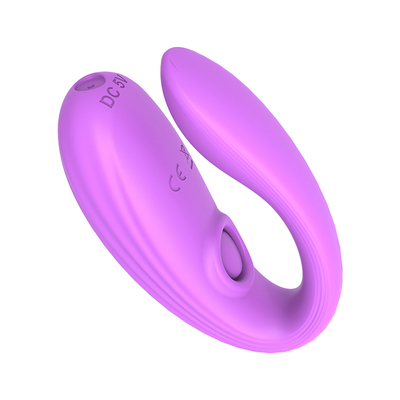 Onzichtbare slijtage anaal en clitoris massager gemaakt van medisch siliconen U-vorm G-spot vibrator seksspeeltjes voor vrouw