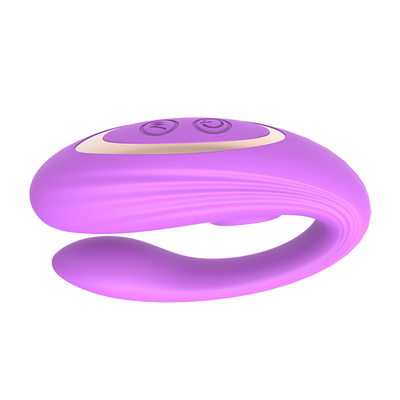 Onzichtbare slijtage anaal en clitoris massager gemaakt van medisch siliconen U-vorm G-spot vibrator seksspeeltjes voor vrouw