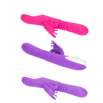 Automatische stuwkop draagbare USB-oplader konijnsvibrator voor vrouwen