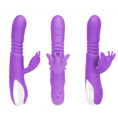 Automatische stuwkop draagbare USB-oplader konijnsvibrator voor vrouwen