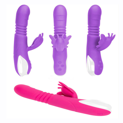Automatische stuwkop draagbare USB-oplader konijnsvibrator voor vrouwen