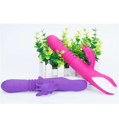 Automatische stuwkop draagbare USB-oplader konijnsvibrator voor vrouwen