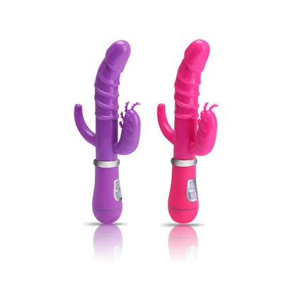 Vrouwen G-spot konijn vibrator extra grote USB konijn vibrator