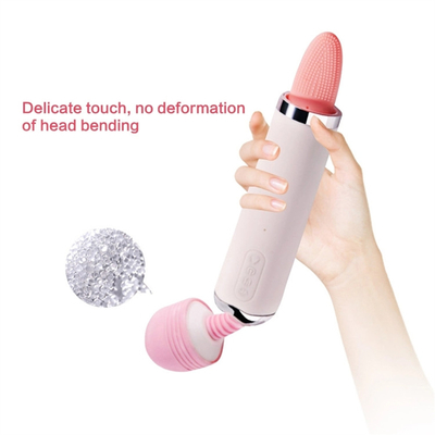 Dual Heed AV Wand Tong Likken Zuig Vibrator Pussy Vagina Massage Vrouwelijke Masturbatie Vibrator