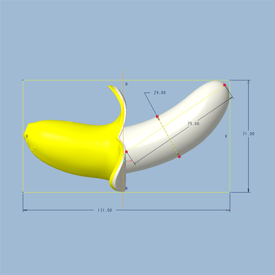 Bananenvormig volwassen seksspeeltjes G-spot vagina likken vibrator voor vrouwelijke sexy bananen speelgoed vibrating stimulator vibrator