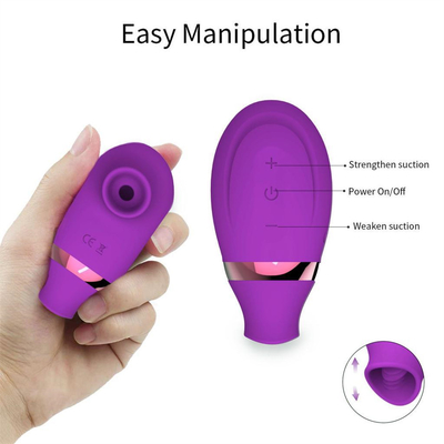 USB oplaadbare siliconen tepel zuigend vibrator clitoris likend vibrator seksspeeltjes voor vrouwen