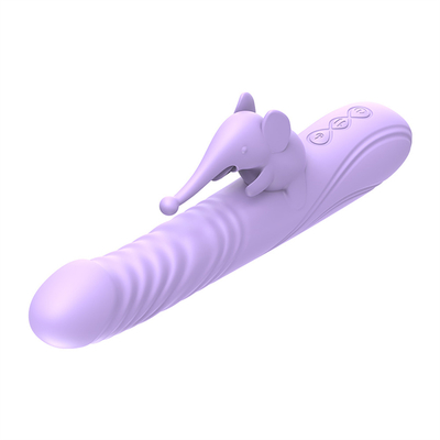 Silicone Stretchable Heating Rabbit Vibrator G Spot Clitoris Stimulator Vrouwelijk Seksspeelgoed Rabbit Vibrator voor Vrouwelijke Vagina