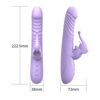 Silicone Stretchable Heating Rabbit Vibrator G Spot Clitoris Stimulator Vrouwelijk Seksspeelgoed Rabbit Vibrator voor Vrouwelijke Vagina