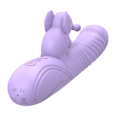 Silicone Stretchable Heating Rabbit Vibrator G Spot Clitoris Stimulator Vrouwelijk Seksspeelgoed Rabbit Vibrator voor Vrouwelijke Vagina