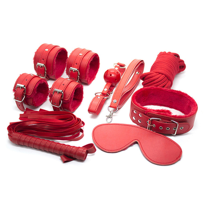 Bondage PU Leer Fetish Kit Beperkingen Slaven Seks Speelgoed Bondage Voor Paren