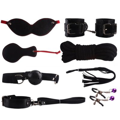 8pc/set Populaire BDSM Bondage Restriction Kit voor Paartje Plezier