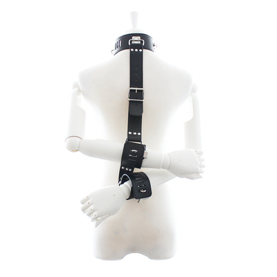 Bondage Harness Fashion Gothic Collar, PU Sexy Punk Choker met Alloy Heart Dangle voor Vrouw