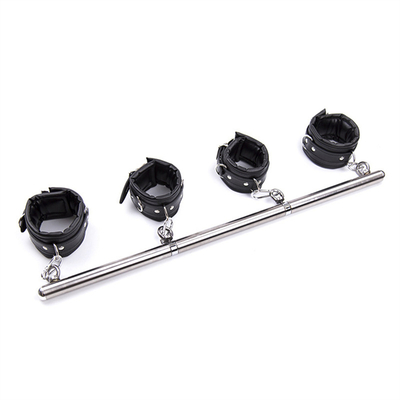 Spreader Bar PU Lederen Handboeien & enkelmanschet Seksproducten voor Vrouwelijke Bondage Restraints