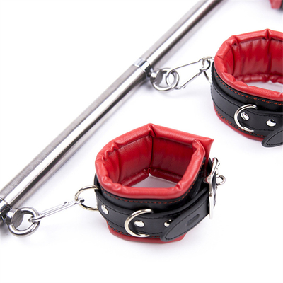 Spreader Bar PU Lederen Handboeien & enkelmanschet Seksproducten voor Vrouwelijke Bondage Restraints