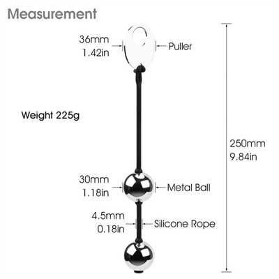 Lichaamsveilig Metalen zware plezierballen Vaginale ballen Unisex anale kralen