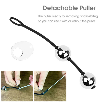 Lichaamsveilig Metalen zware plezierballen Vaginale ballen Unisex anale kralen