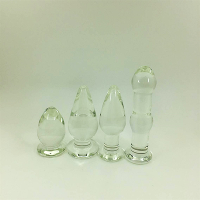 Beste verkoop glas anale kont plug voor een paar