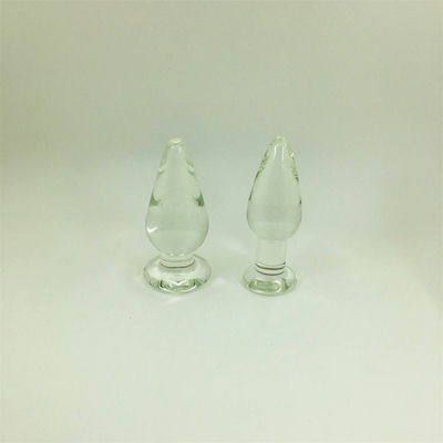 Beste verkoop glas anale kont plug voor een paar