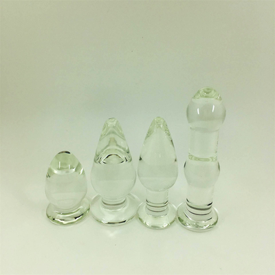 Beste verkoop glas anale kont plug voor een paar